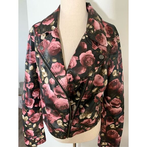 Faux leather rose jacket Elle - Picture 2 of 6